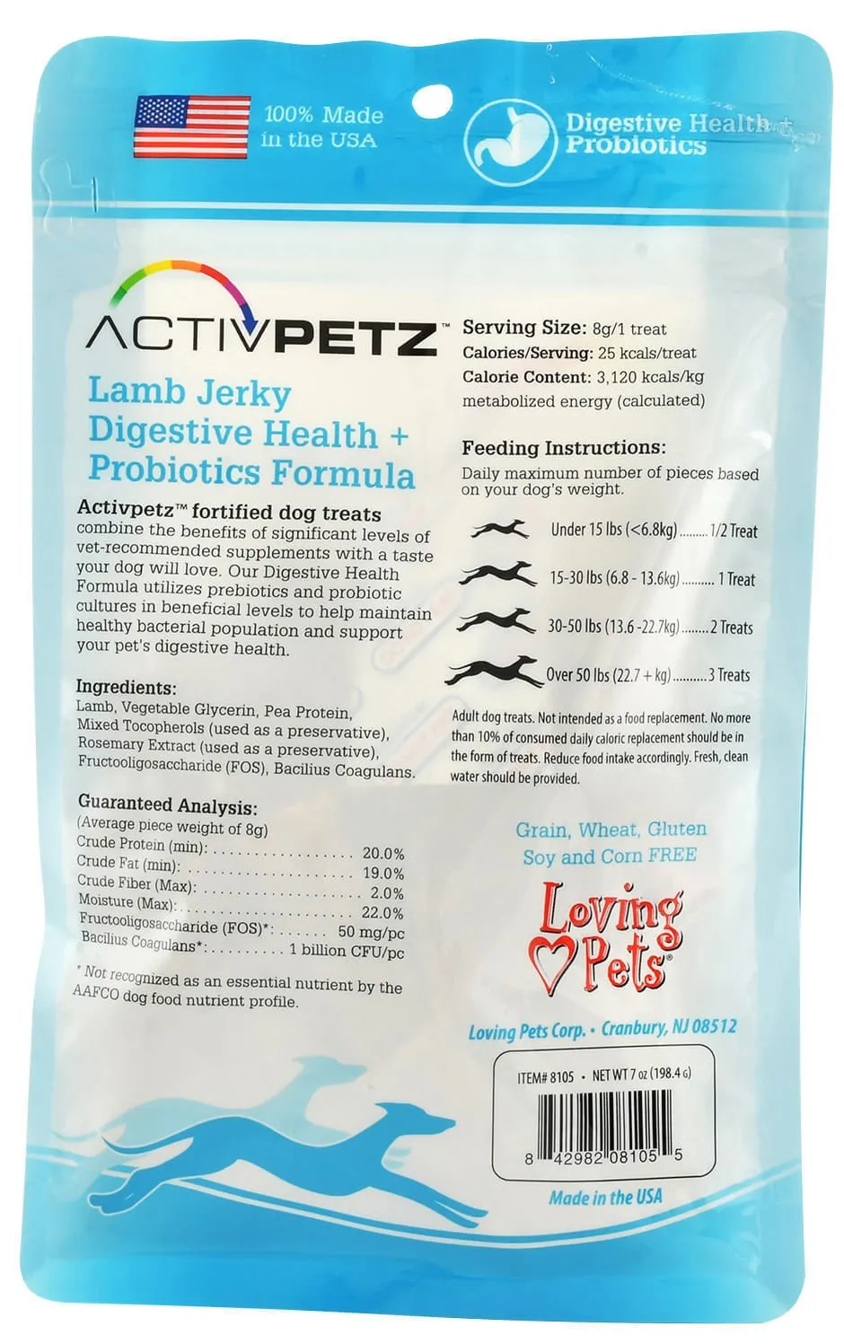 ActivPetz Digestive Health   Probiotic Jerky Treats