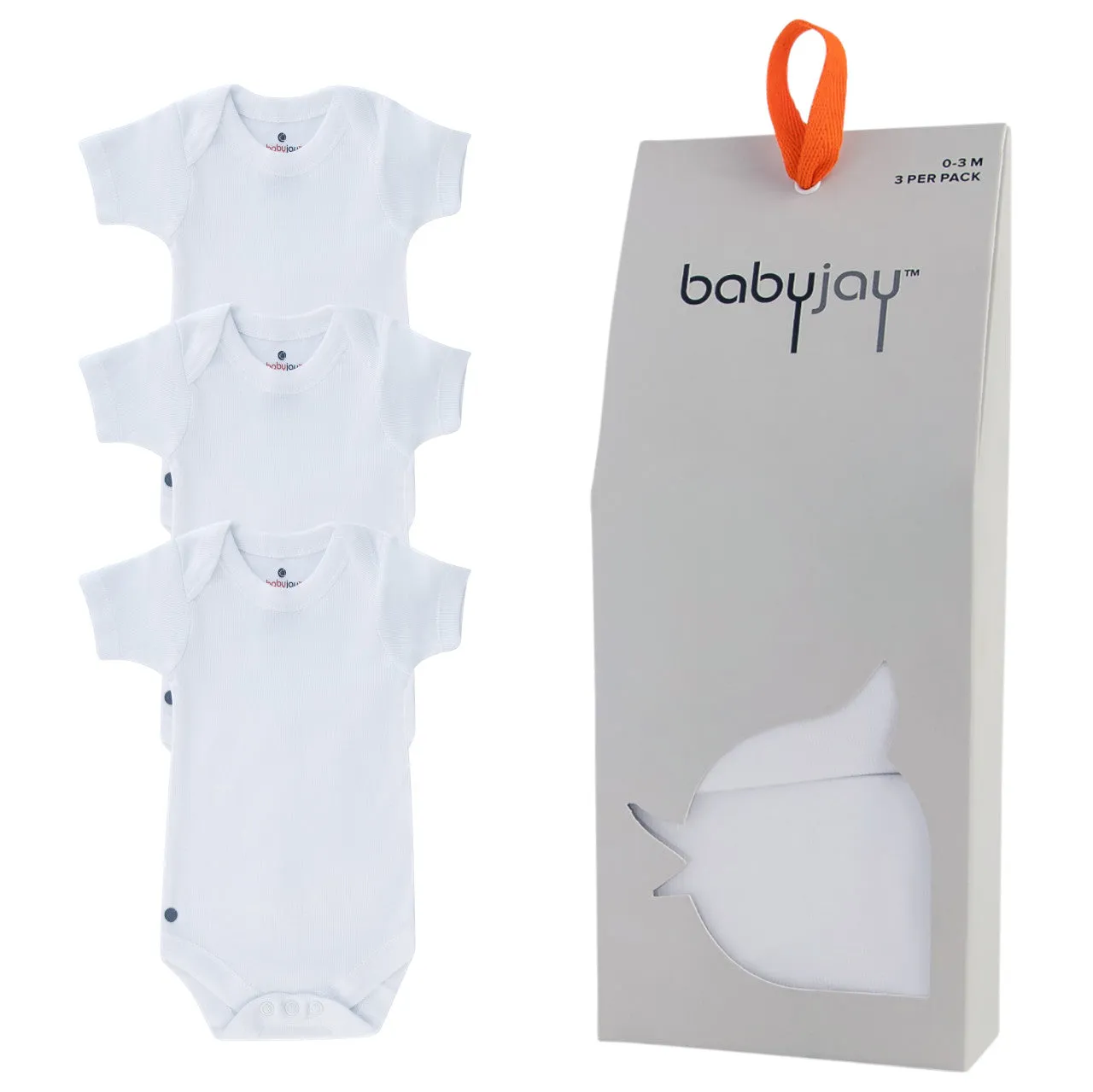 BABY JAY SHORT SLEEVES BODYSUITS 3PK