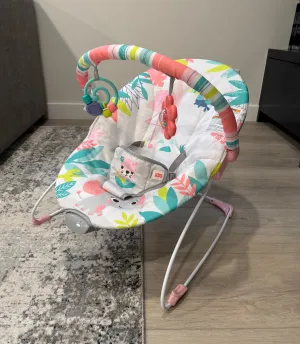 Bright Starts Flamingo Vibes Vibrating Bouncer