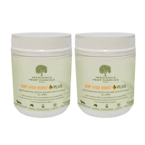 Bundle Pack of 2 x Vetalogica Hemp Clinicals Hip & Joint Plus Supplements for Dogs 300g