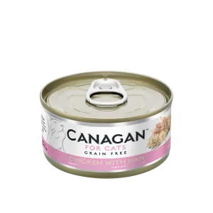 Canagan Cat Food Chicken & Ham 12x75g Can