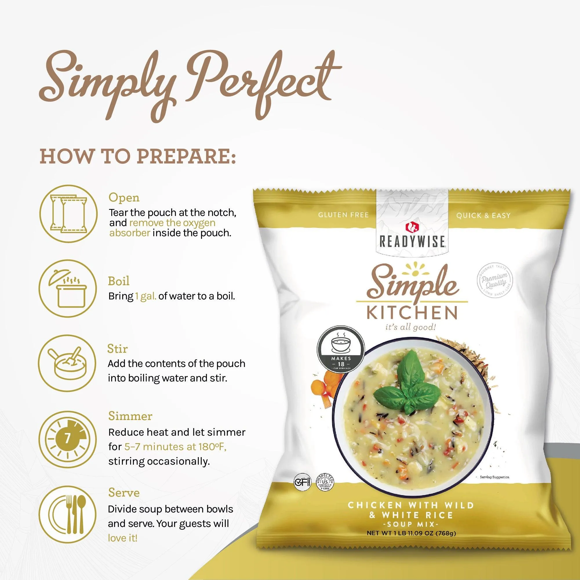 Chicken & Rice Soup Mix - 18 Servings