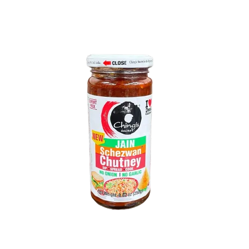 Chings Jain Schezwan Chutney - 250 Gm (No Onion No Garlic)