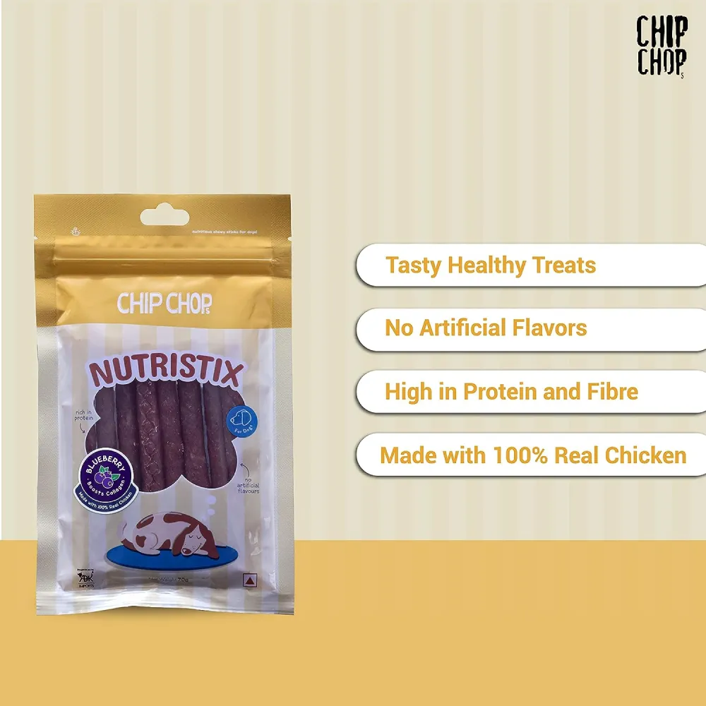 Chip Chops Blueberry Nutristix Dog Treats (Buy 1 Get 1)