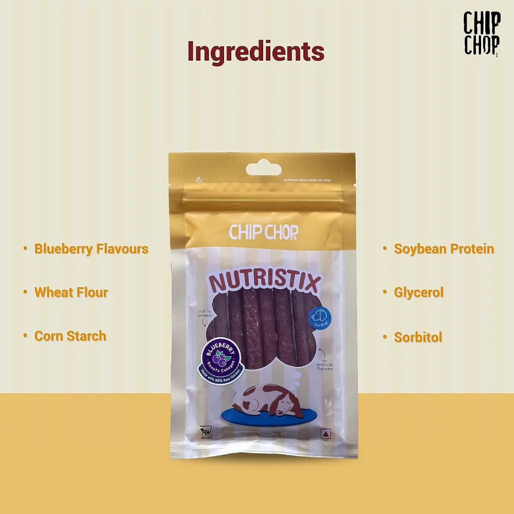 Chip Chops Blueberry Nutristix Dog Treats (Buy 1 Get 1)