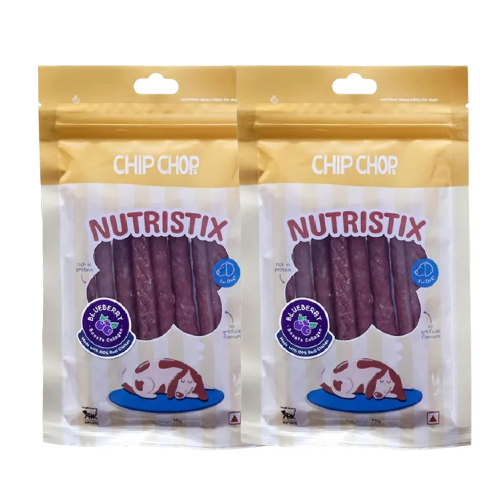 Chip Chops Blueberry Nutristix Dog Treats (Buy 1 Get 1)