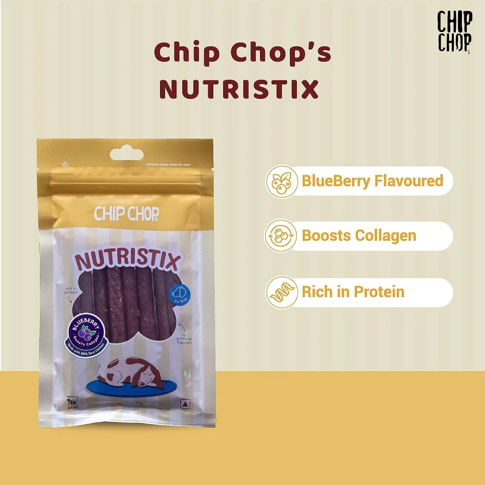 Chip Chops Blueberry Nutristix Dog Treats (Buy 1 Get 1)