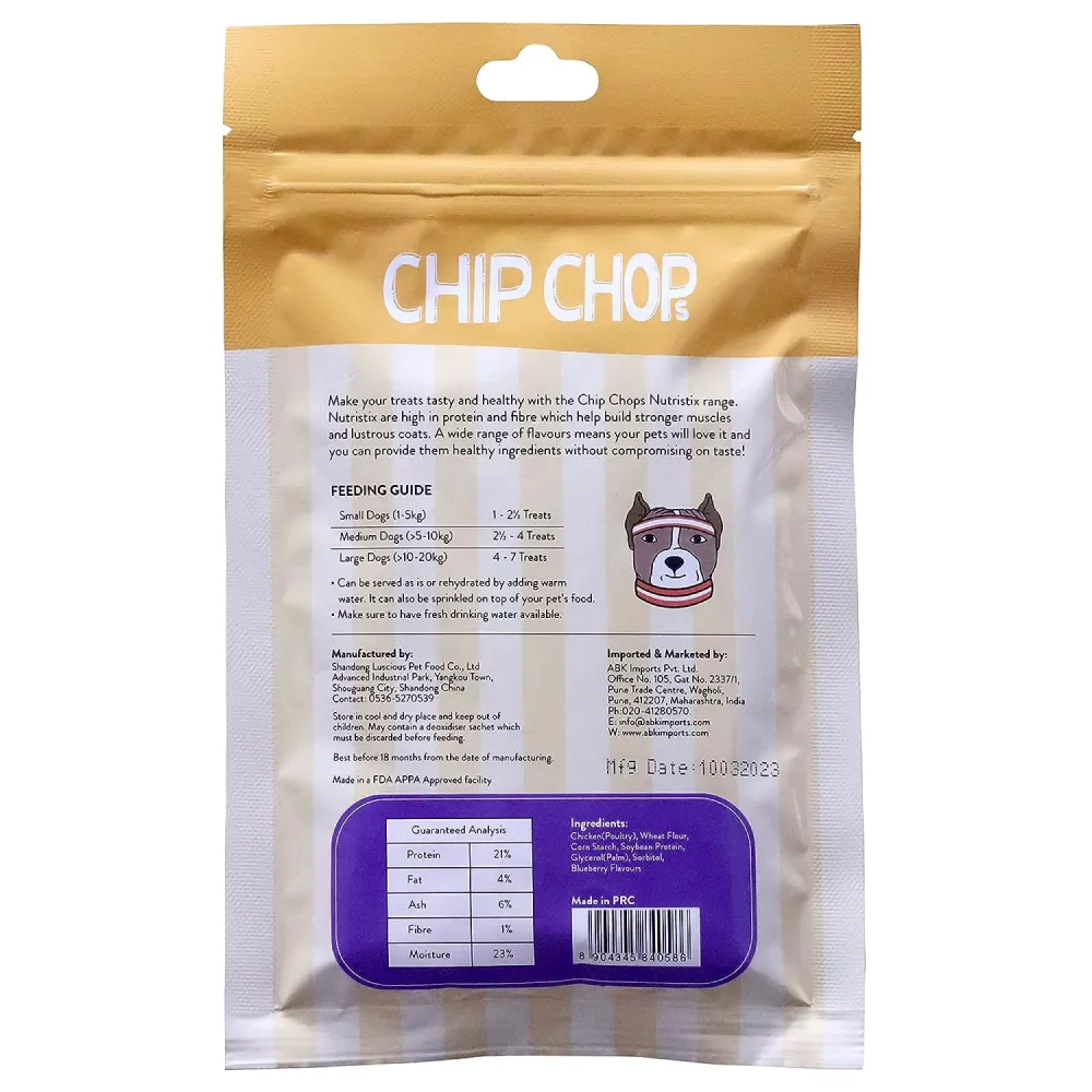 Chip Chops Blueberry Nutristix Dog Treats (Buy 1 Get 1)