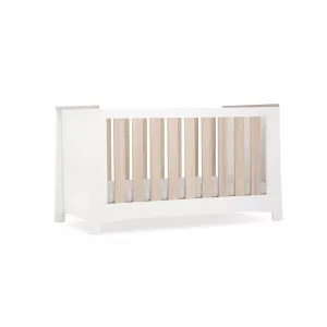 Cuddleco Ada Cot Bed - White and Ash
