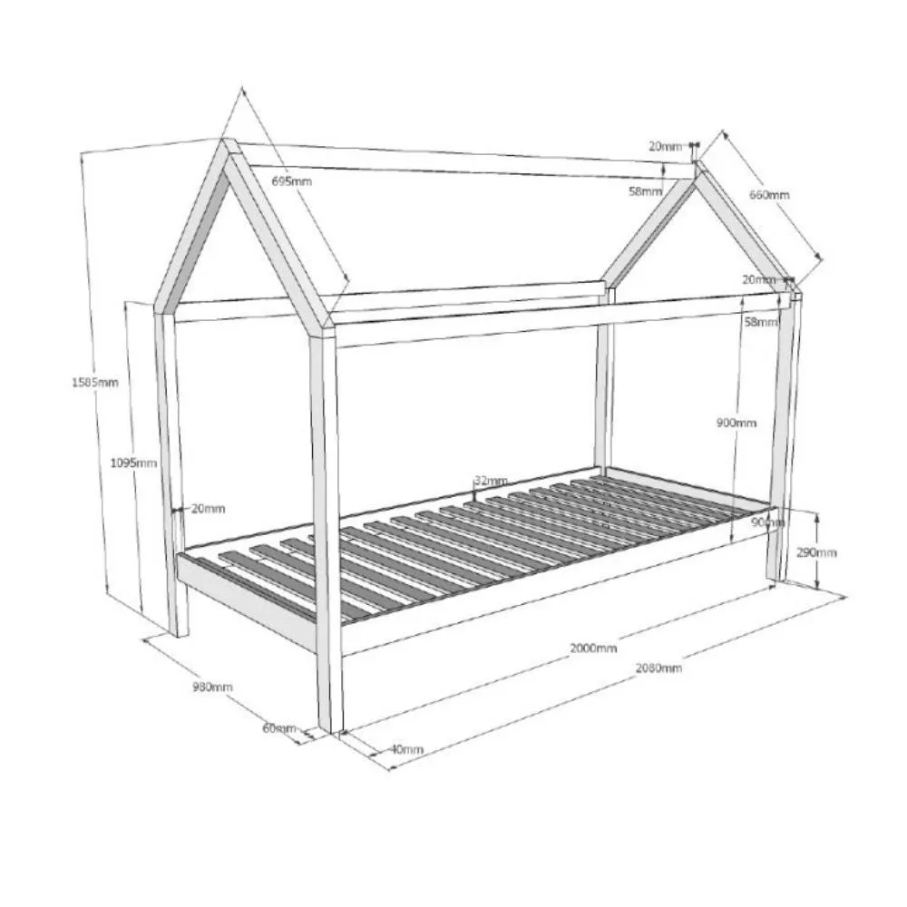 Dallas House Bed