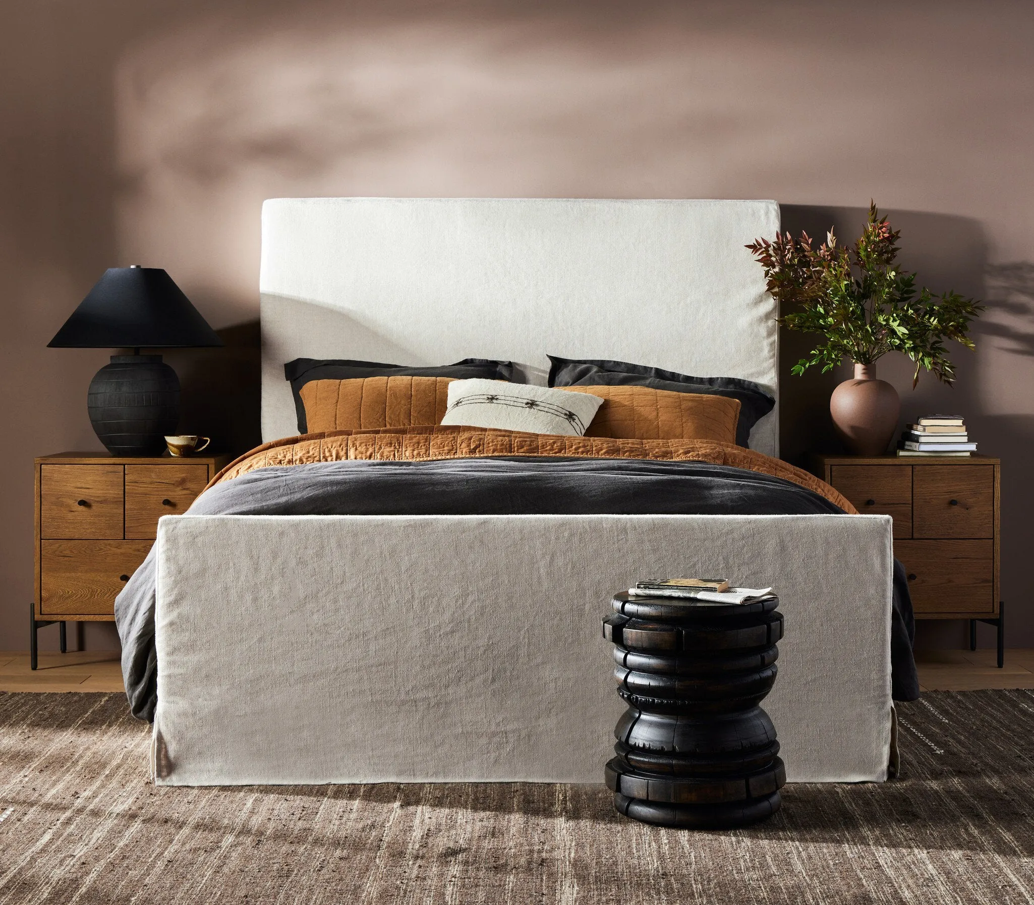Daphne Slipcover Bed - Natural