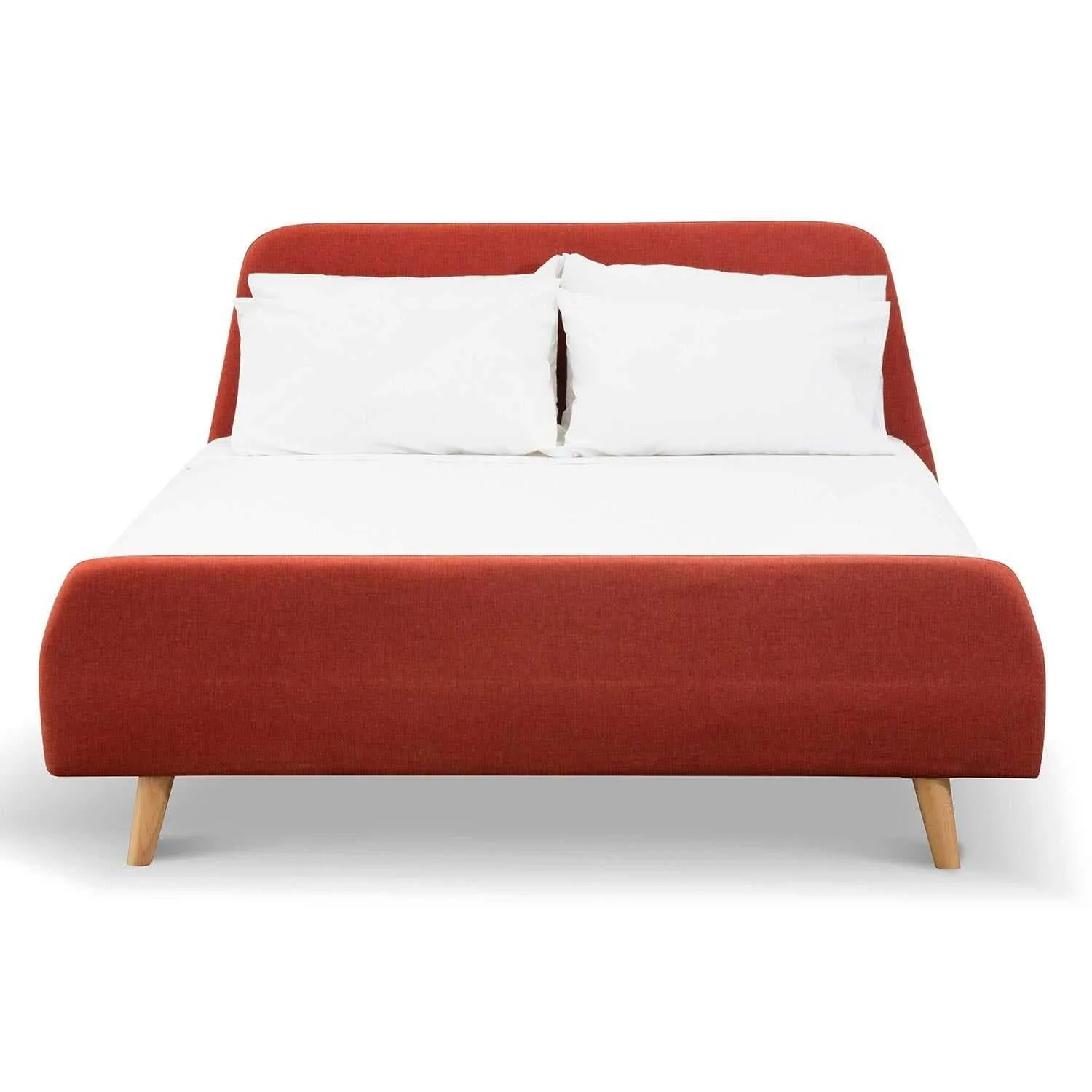 Fabric Queen Bed - Blood Orange