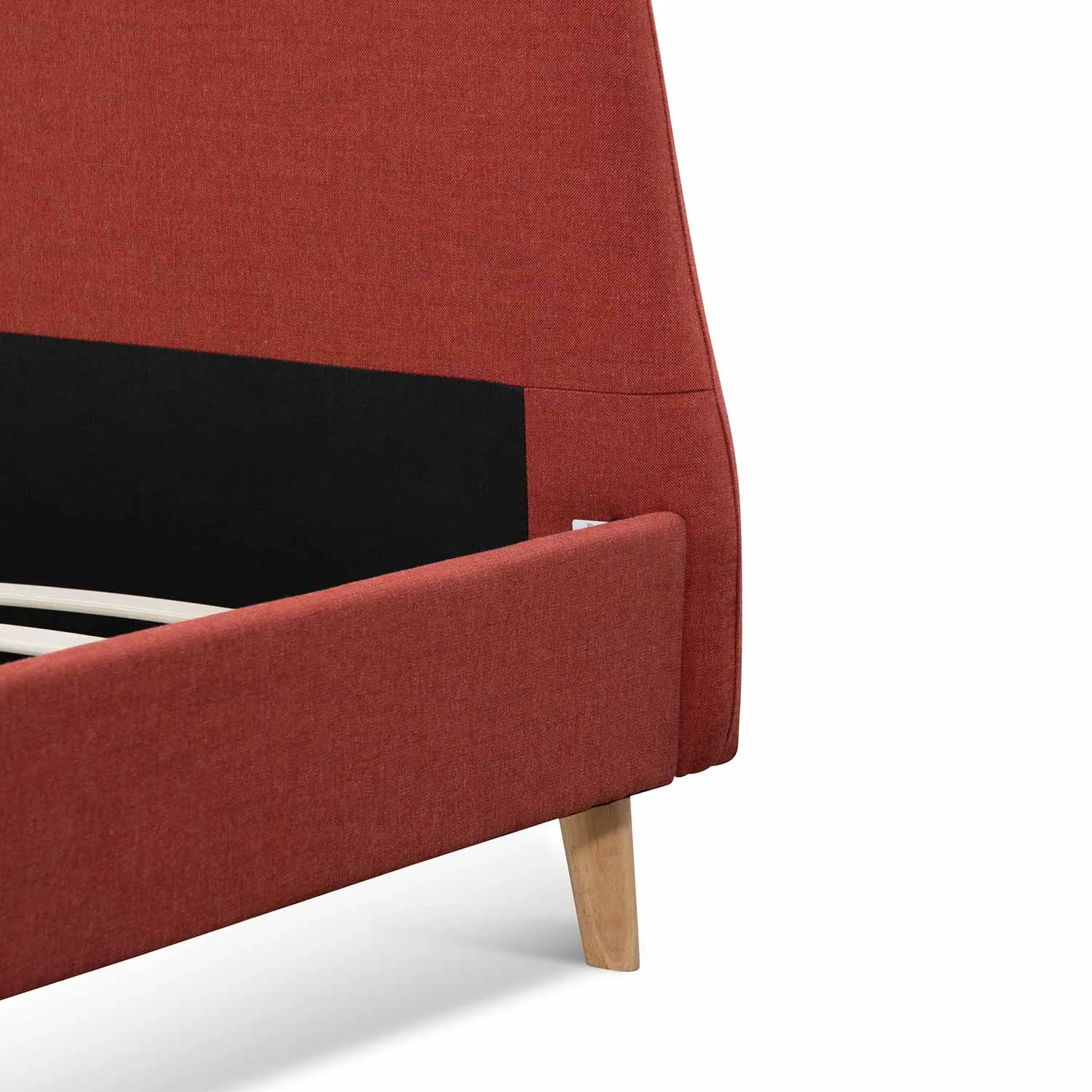Fabric Queen Bed - Blood Orange