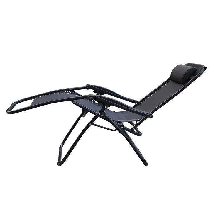 Folding Recliner Chair Lounger With Tray - Set Of 2-BSC-012