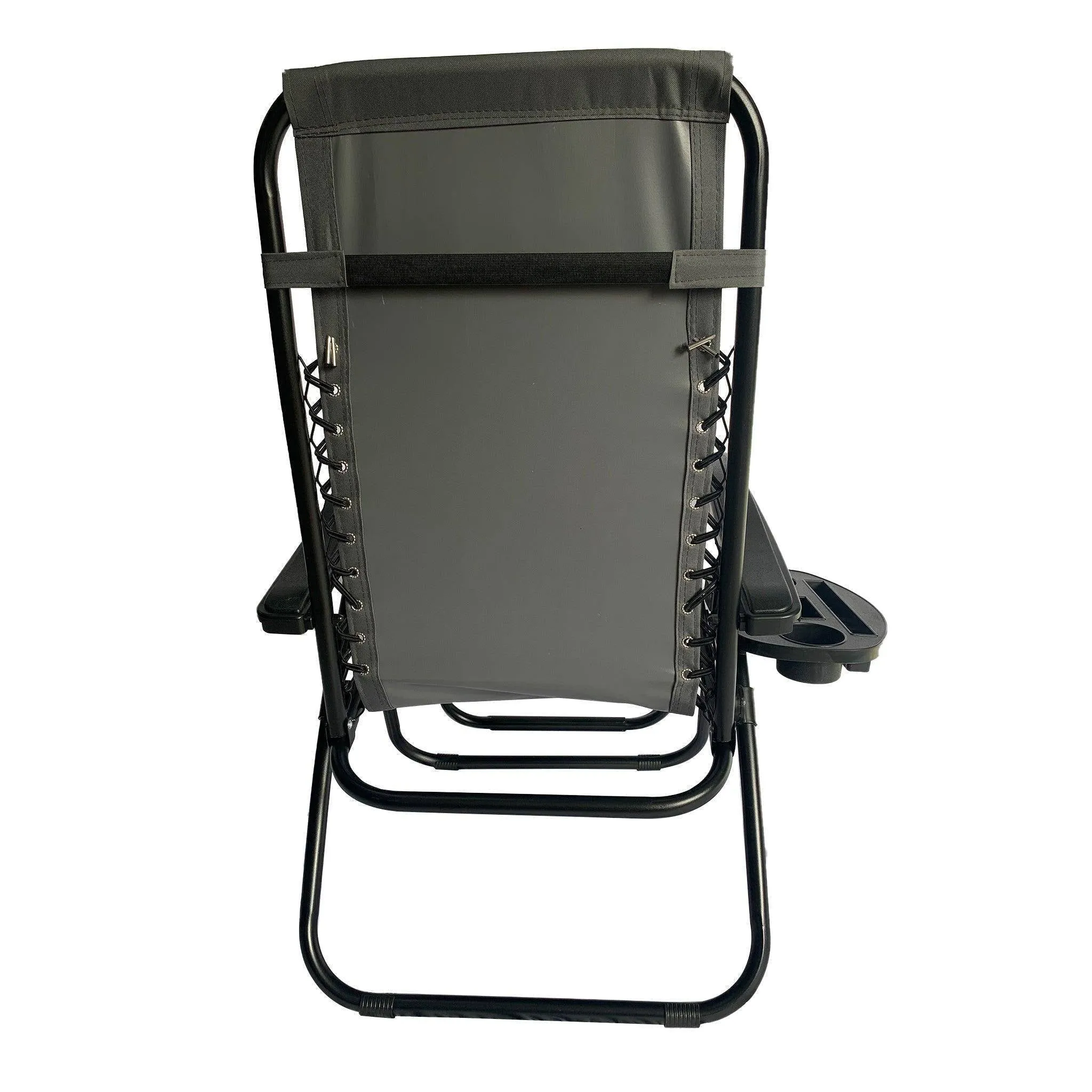 Folding Recliner Chair Lounger With Tray - Set Of 2-BSC-012