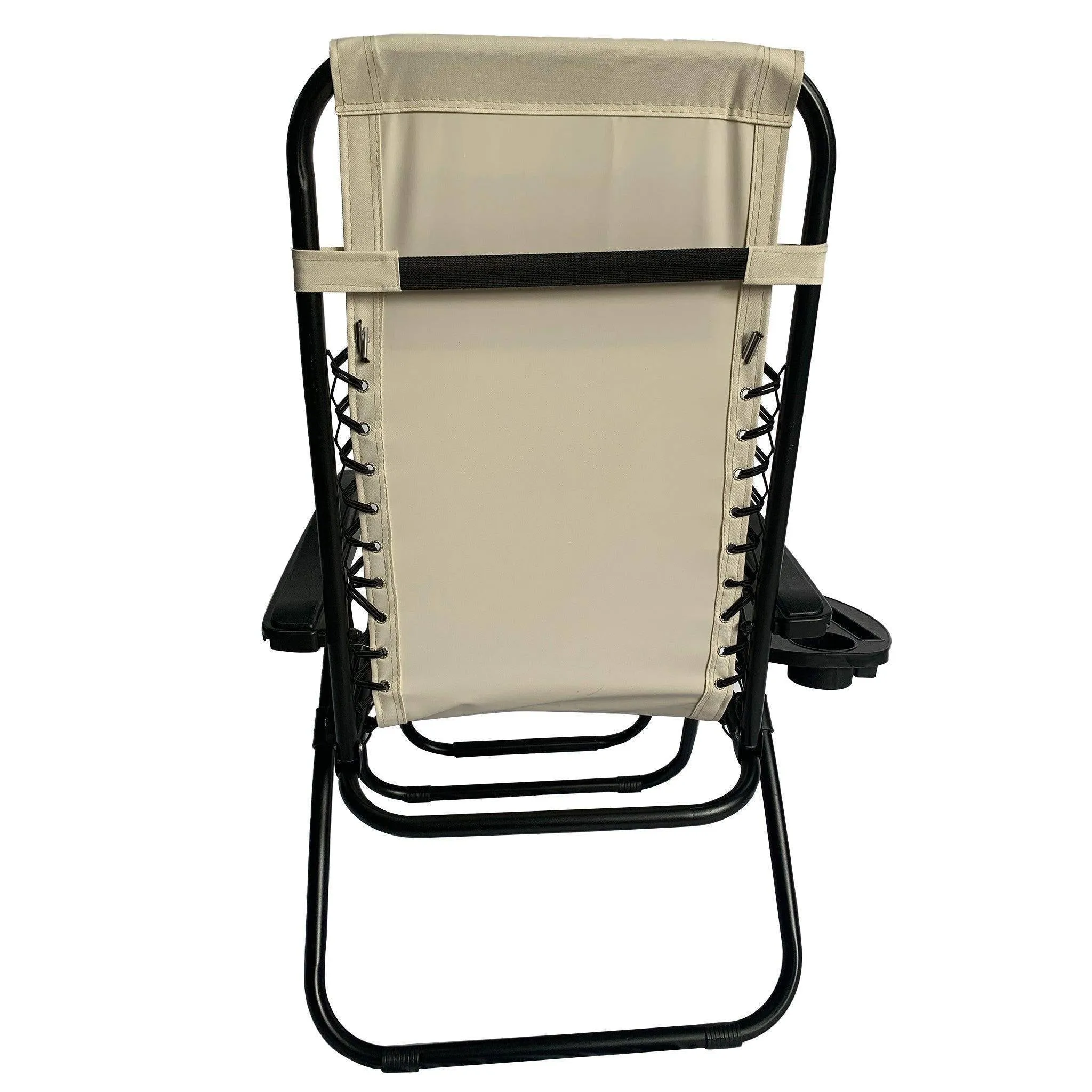 Folding Recliner Chair Lounger With Tray - Set Of 2-BSC-012