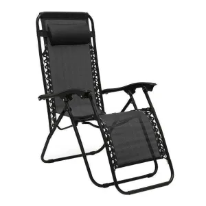 Folding Recliner Chair Lounger With Tray - Set Of 2-BSC-012