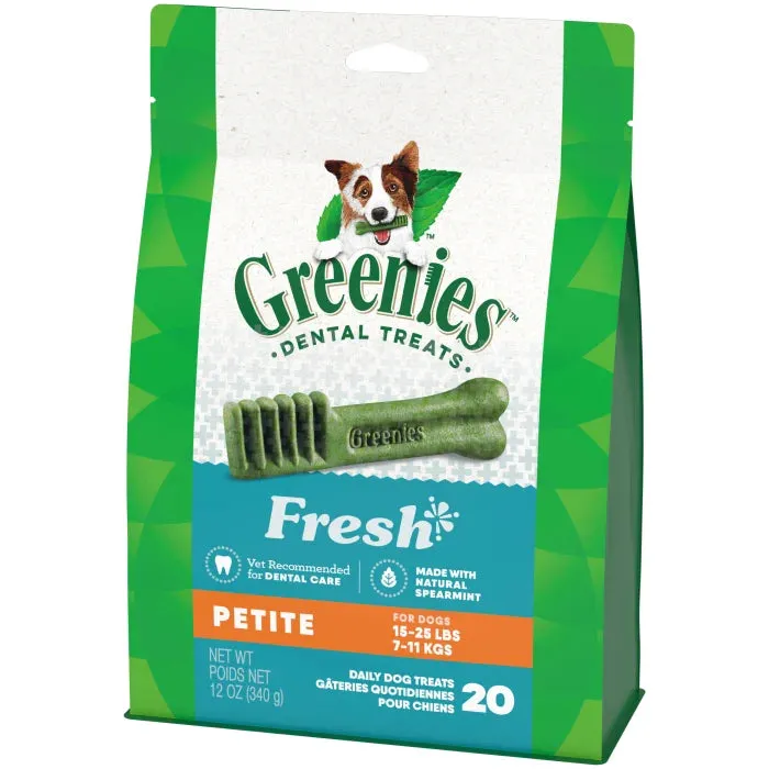 GREENIES Fresh Petite Dental Treats, 20 Count