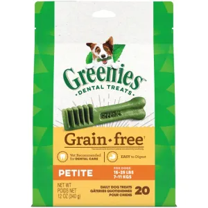 GREENIES Grain Free Petite Dental Treats, 20 Count