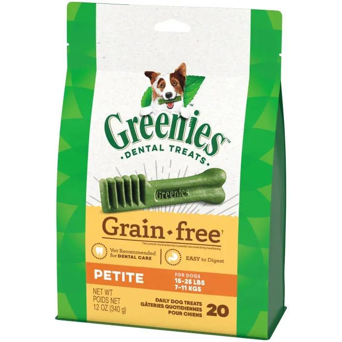 GREENIES Grain Free Petite Dental Treats, 20 Count