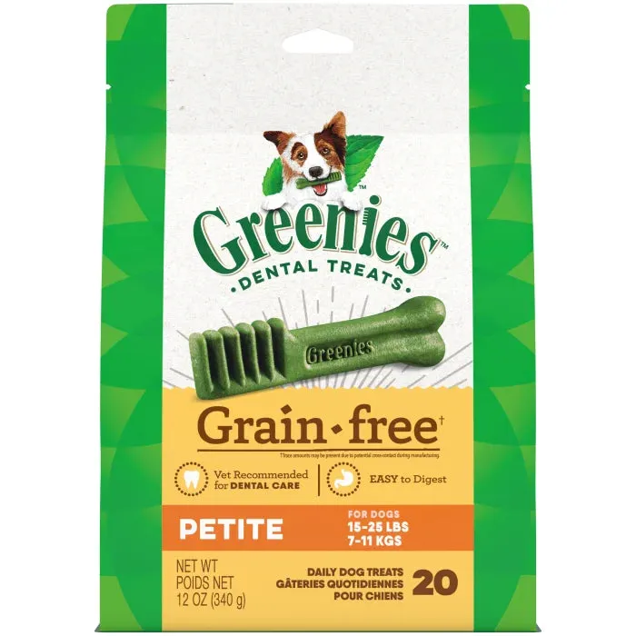 GREENIES Grain Free Petite Dental Treats, 20 Count