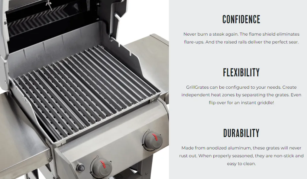 GrillGrate Set for Napoleon Rogue XT 525 & 525 SIB