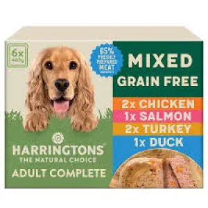 Harrington Adult Grain Free Mixed Selection 6 x 400g