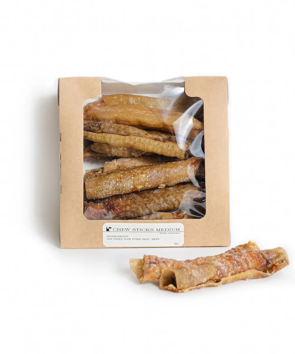 Healthy Chew Sticks "Medium" - Beef, 5 chews box
