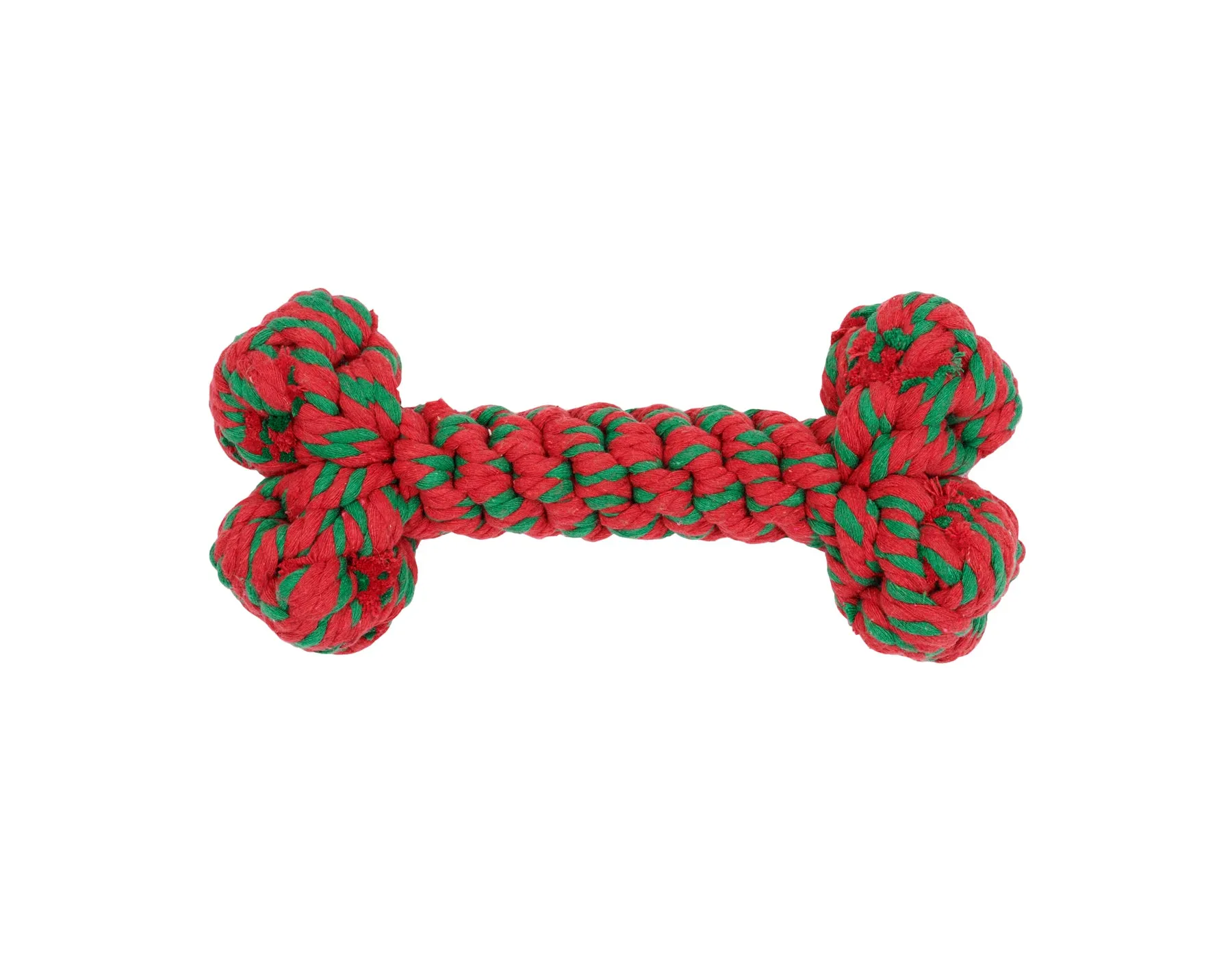 Holiday Bone 11" Rope Dog Toy