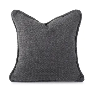 Howard Elliott Collection 24 in. x 24 in. Pillow  Barbet Charcoal  - Down Insert