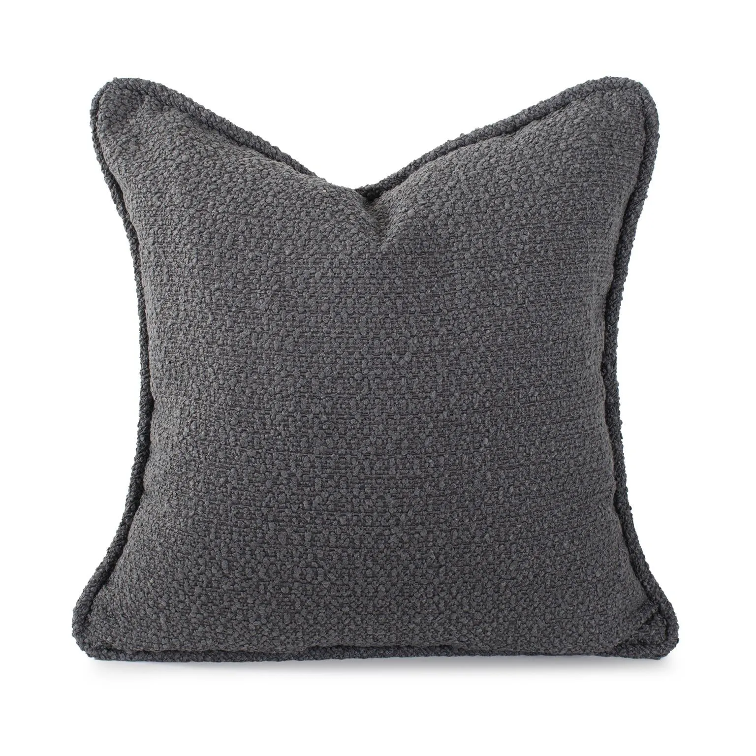 Howard Elliott Collection 24 in. x 24 in. Pillow  Barbet Charcoal  - Down Insert