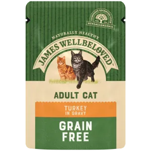 James Wellbeloved Turkey Adult Cat Food Pouch 85g