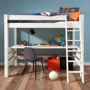 Kidz Beds - Nova High Sleeper with Full Length Desk