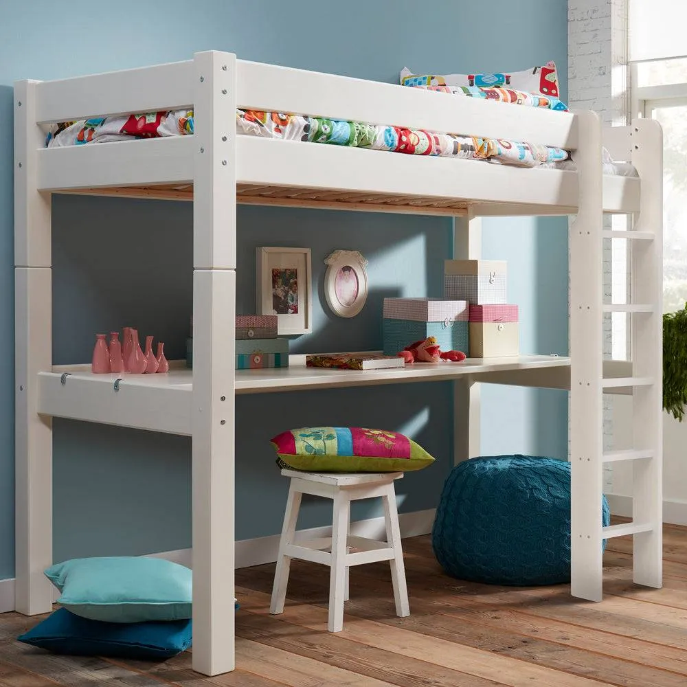 Kidz Beds - Nova High Sleeper with Full Length Desk
