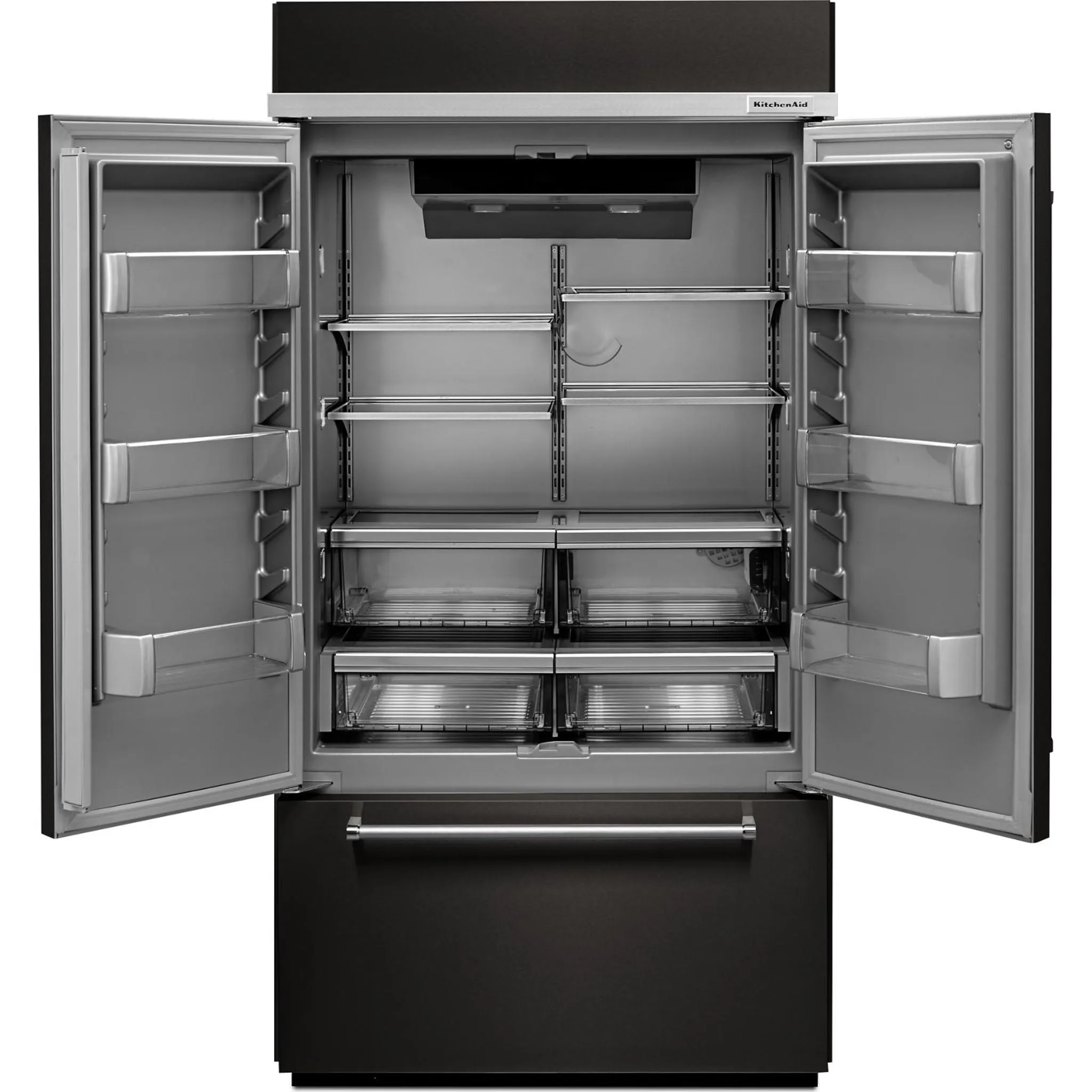 KitchenAid  24.2 cu. ft. 42" Width Built-In Stainless French Door Refrigerator with Platinum Interior Design (KBFN502EBS)