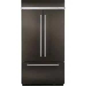 KitchenAid  24.2 cu. ft. 42" Width Built-In Stainless French Door Refrigerator with Platinum Interior Design (KBFN502EBS)
