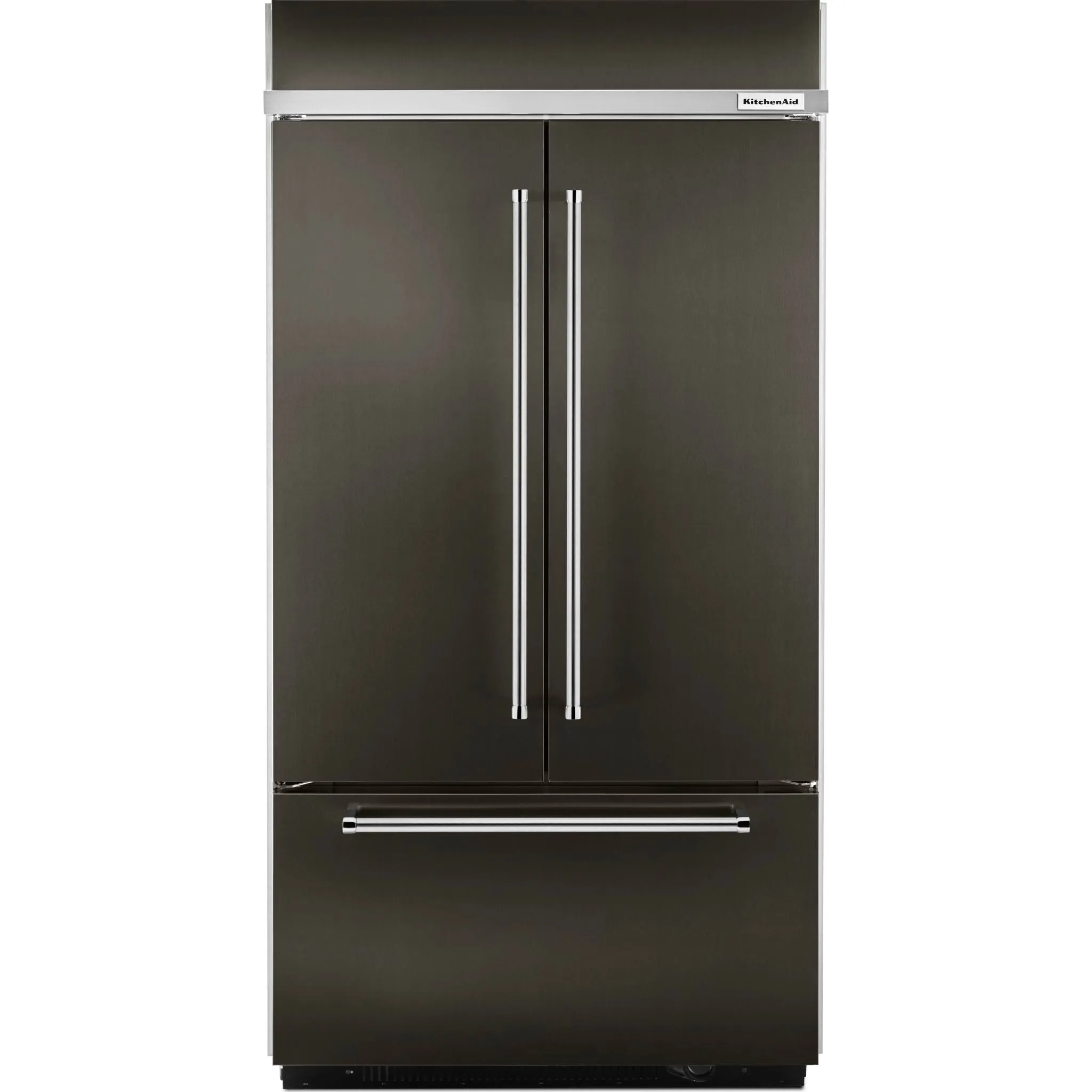KitchenAid  24.2 cu. ft. 42" Width Built-In Stainless French Door Refrigerator with Platinum Interior Design (KBFN502EBS)