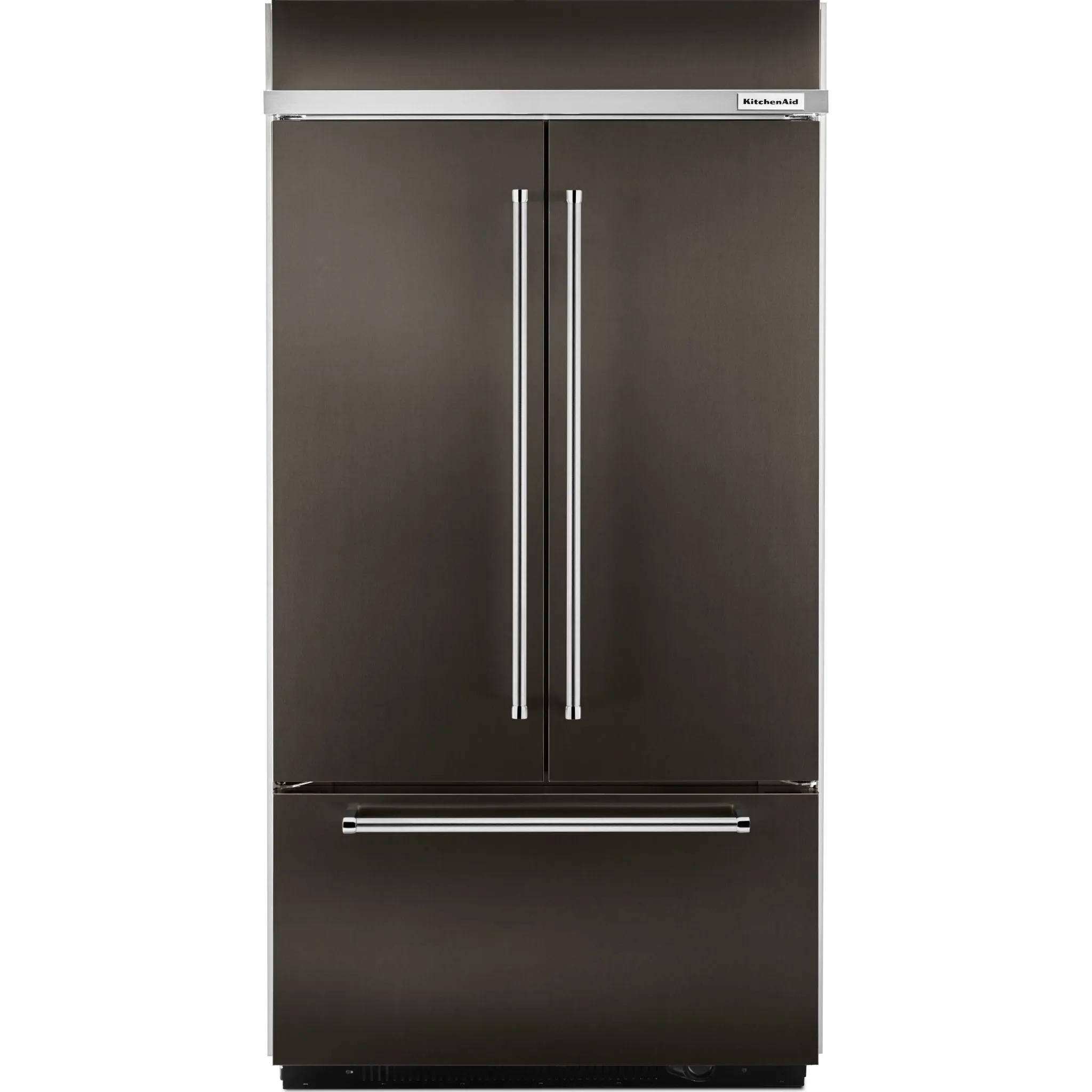 KitchenAid  24.2 cu. ft. 42" Width Built-In Stainless French Door Refrigerator with Platinum Interior Design (KBFN502EBS)