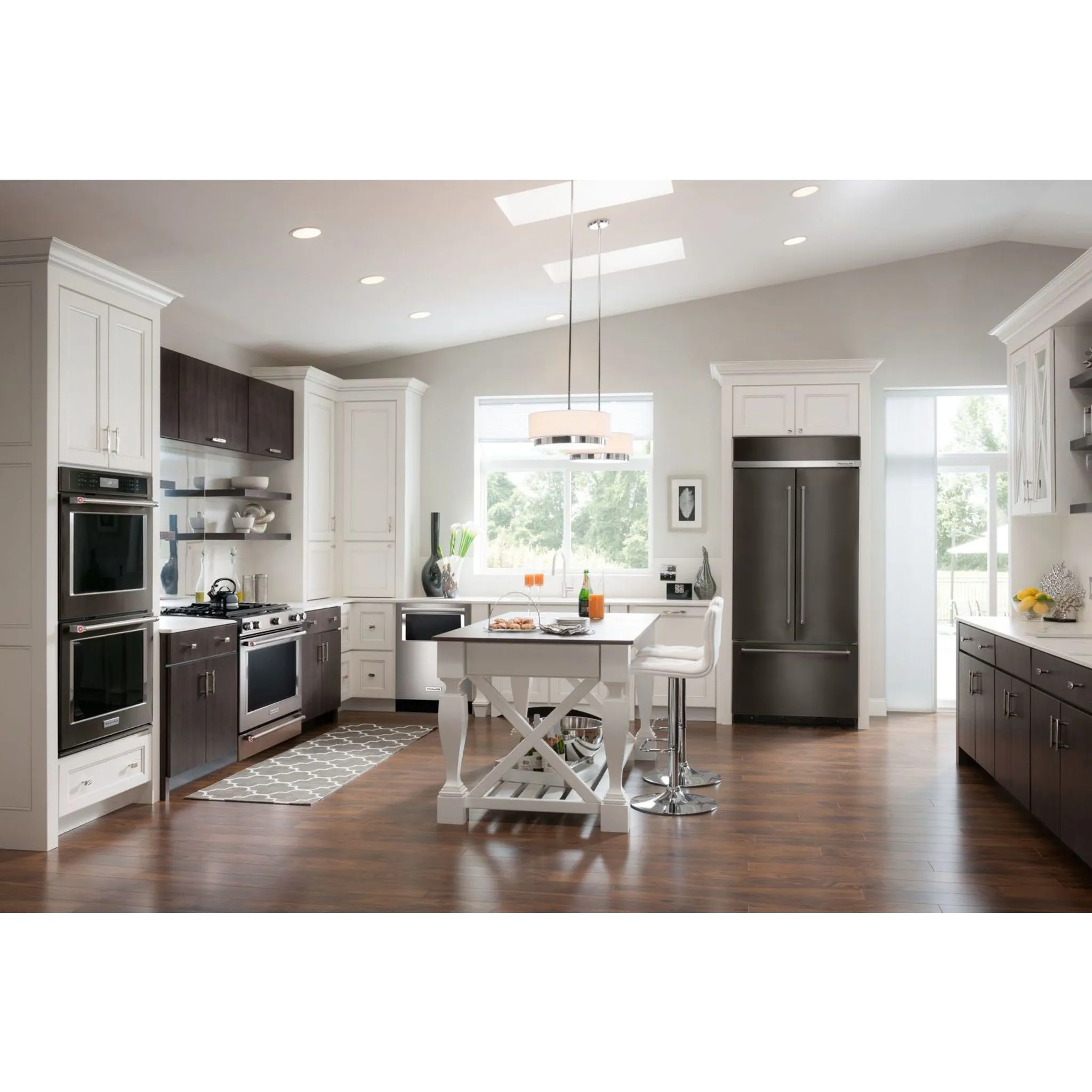 KitchenAid  24.2 cu. ft. 42" Width Built-In Stainless French Door Refrigerator with Platinum Interior Design (KBFN502EBS)