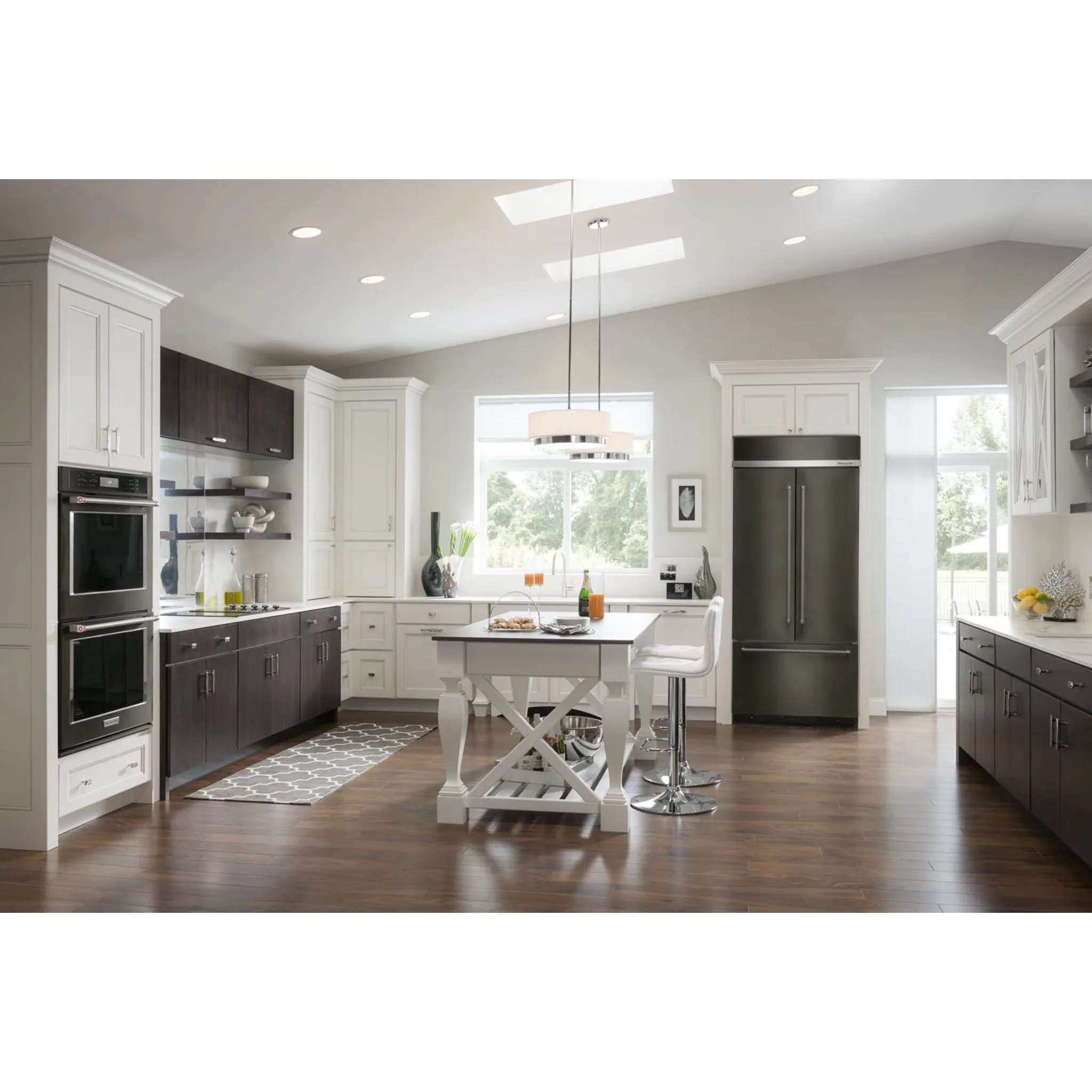 KitchenAid  24.2 cu. ft. 42" Width Built-In Stainless French Door Refrigerator with Platinum Interior Design (KBFN502EBS)
