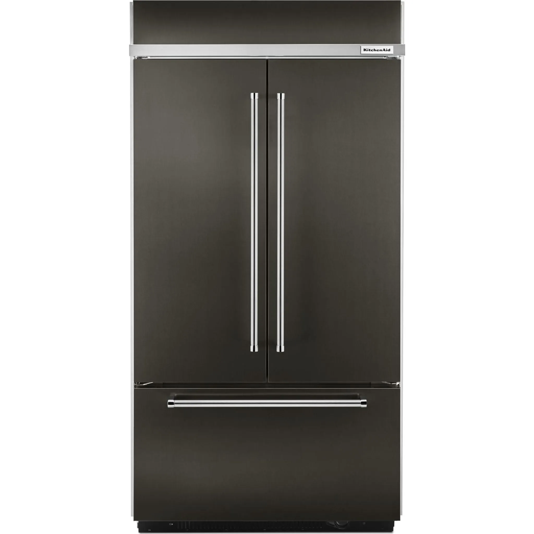 KitchenAid  24.2 cu. ft. 42" Width Built-In Stainless French Door Refrigerator with Platinum Interior Design (KBFN502EBS)