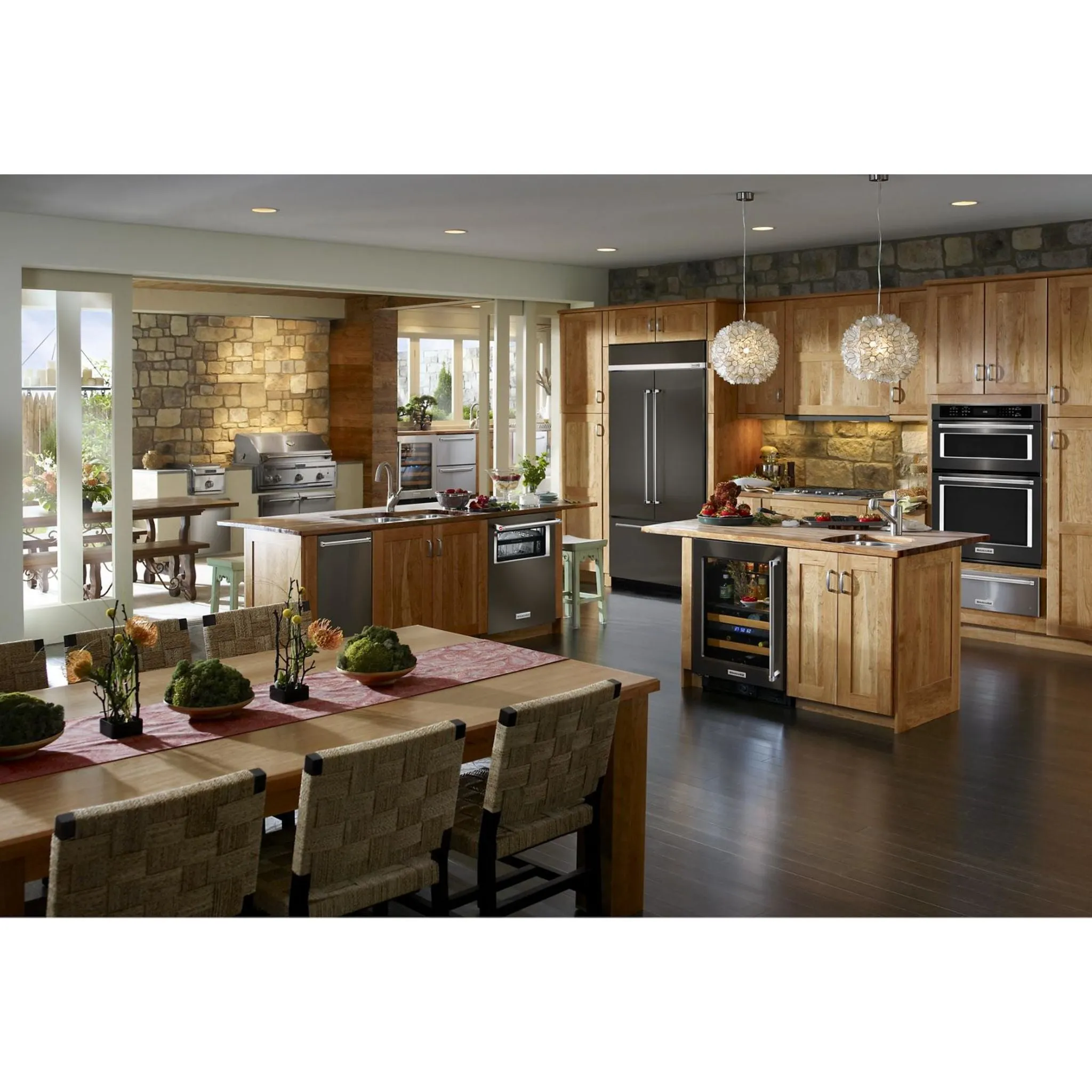 KitchenAid  24.2 cu. ft. 42" Width Built-In Stainless French Door Refrigerator with Platinum Interior Design (KBFN502EBS)
