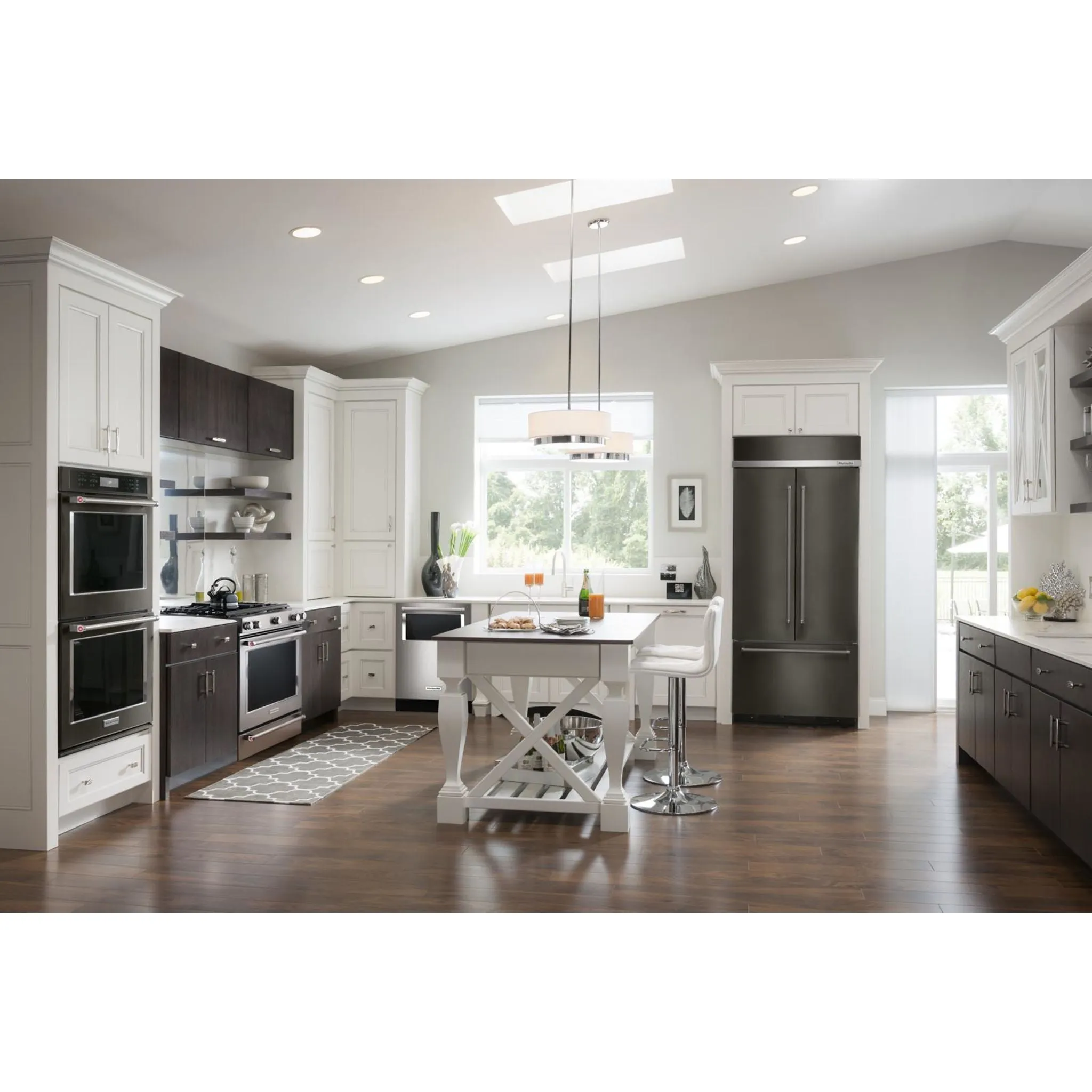 KitchenAid  24.2 cu. ft. 42" Width Built-In Stainless French Door Refrigerator with Platinum Interior Design (KBFN502EBS)