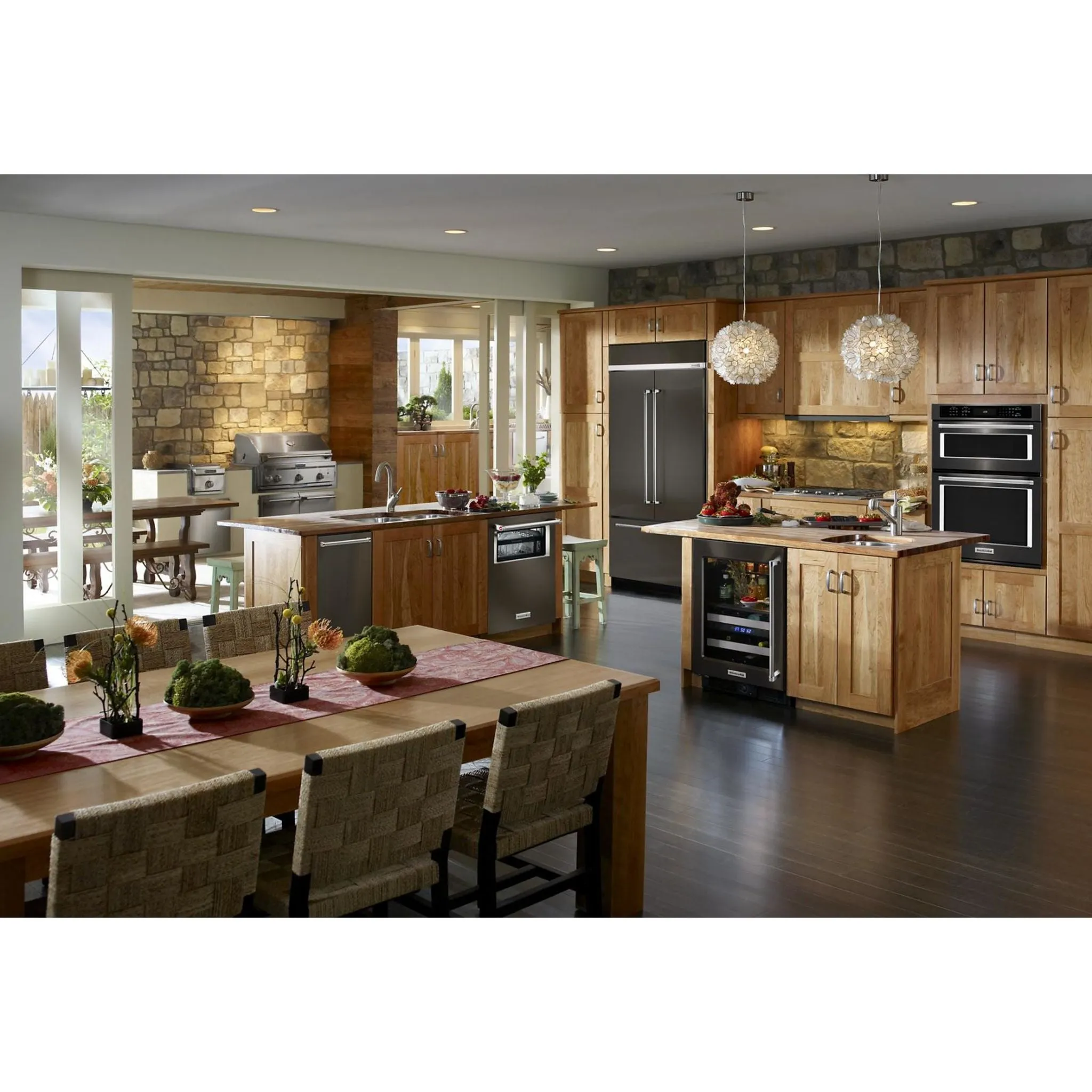 KitchenAid  24.2 cu. ft. 42" Width Built-In Stainless French Door Refrigerator with Platinum Interior Design (KBFN502EBS)