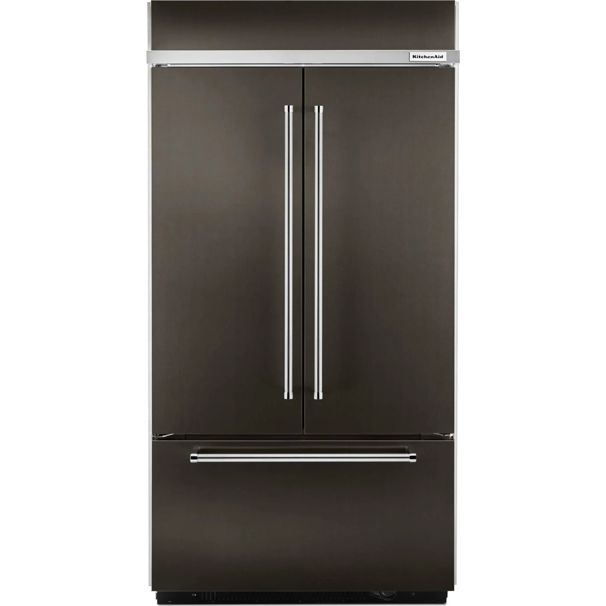 KitchenAid  24.2 cu. ft. 42" Width Built-In Stainless French Door Refrigerator with Platinum Interior Design (KBFN502EBS)