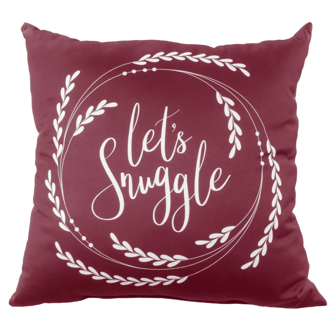 Let's Snuggle Pillow - More Colors Available