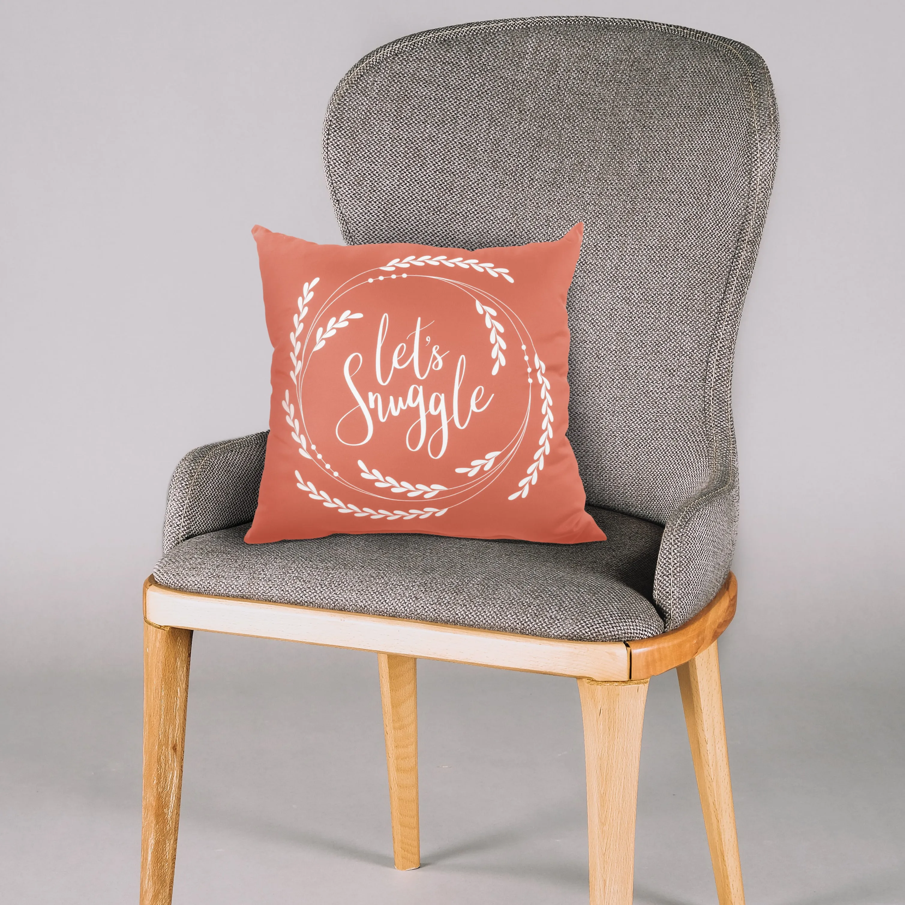 Let's Snuggle Pillow - More Colors Available