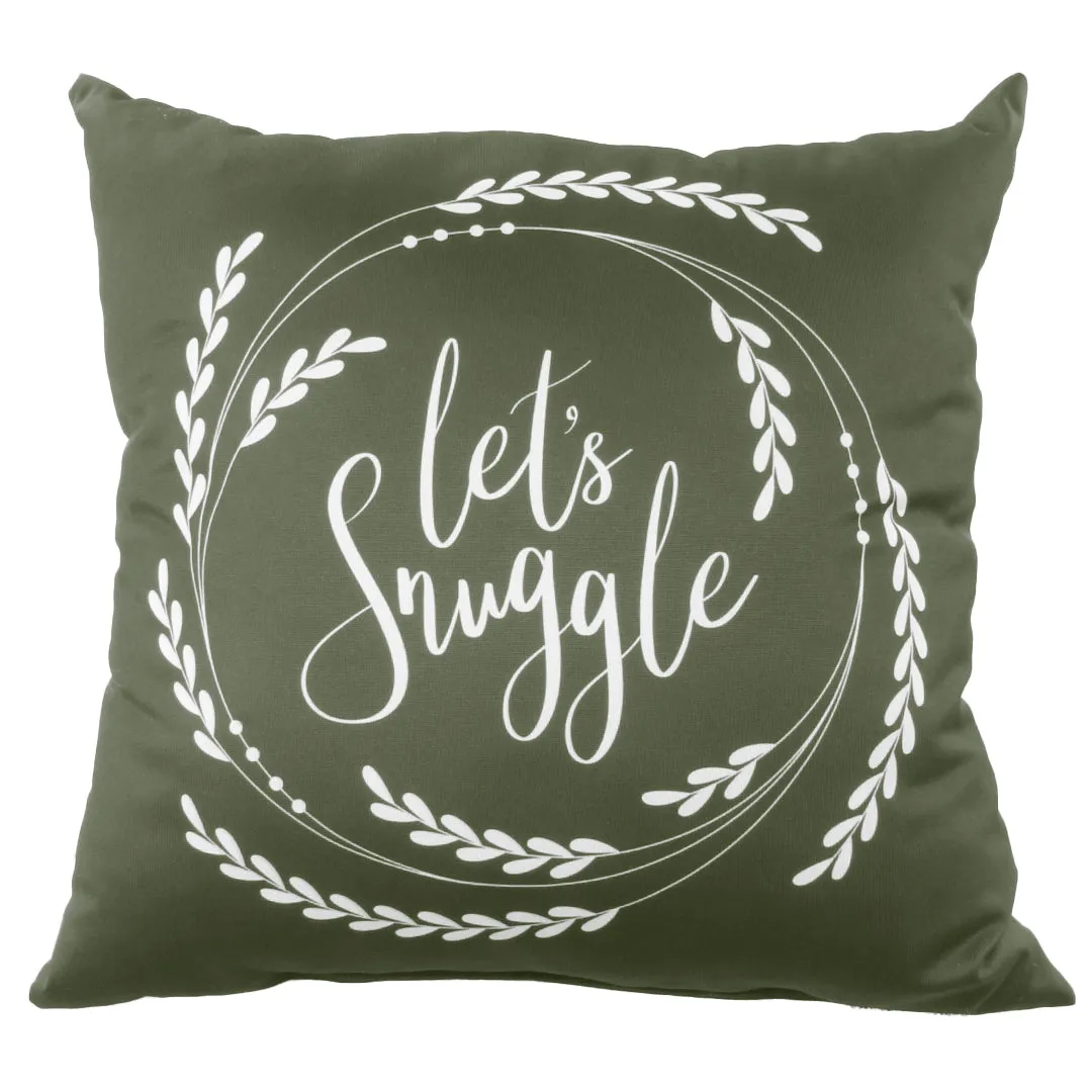 Let's Snuggle Pillow - More Colors Available