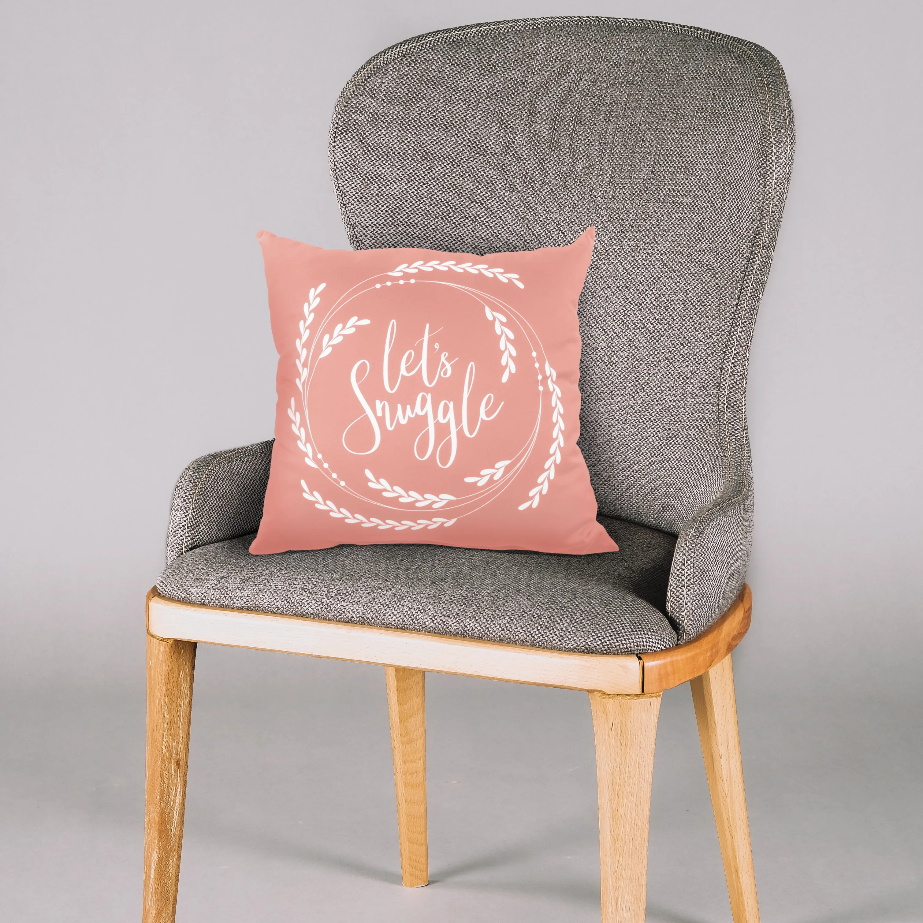 Let's Snuggle Pillow - More Colors Available
