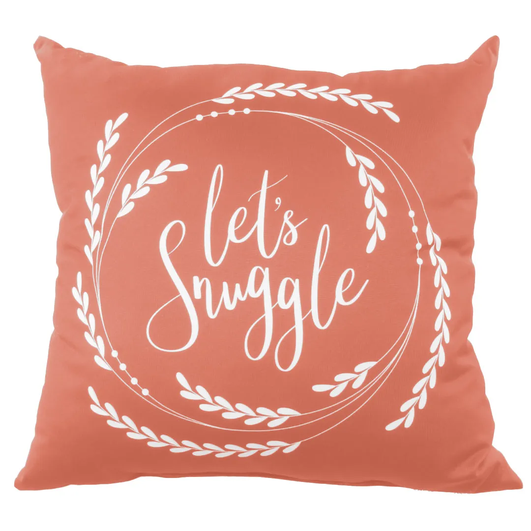 Let's Snuggle Pillow - More Colors Available